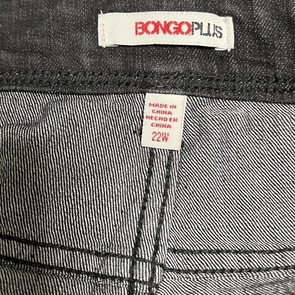 Bongo Plus Black Denim Jeans Straight Leg Women’s (Sz 22w) - Picture 4 of 9